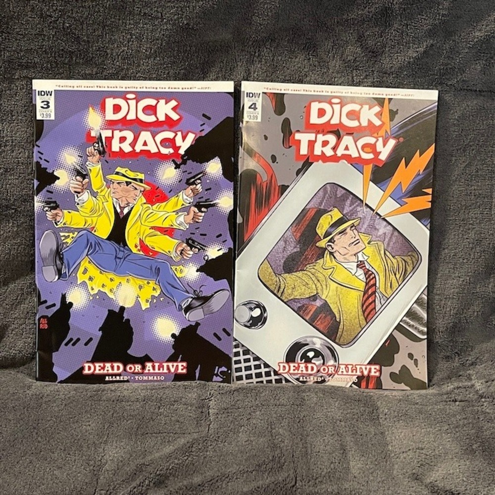 Dick Tracy Dead‎ or Alive Comic Books Issues 3 & 4 IDW Publishing Detective 2018